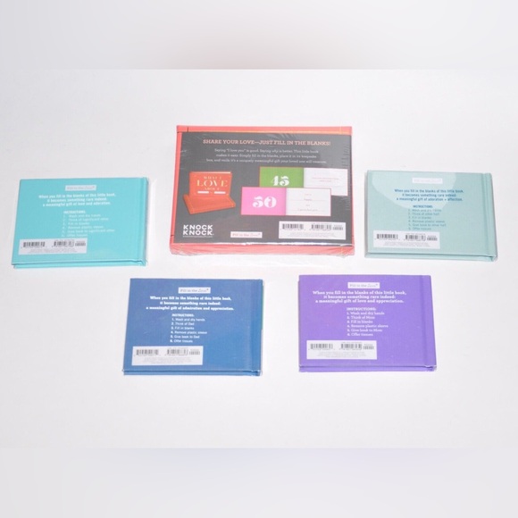 (5) Knock Knock What I Love about You, Us, Mom, Dad, Greeting Card Book Lot - Picture 2 of 2